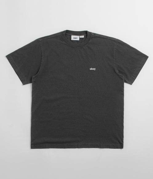 Obey Lowercase T-Shirt - Pigment Pirate Black