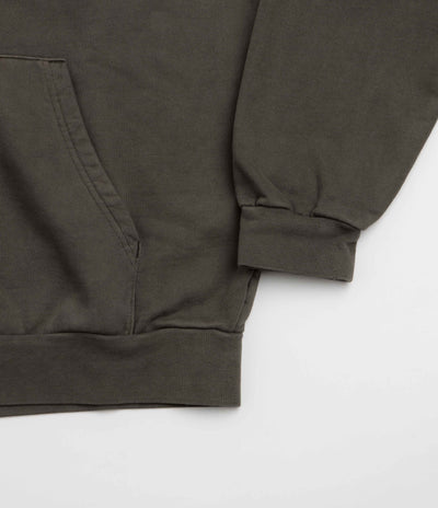 Obey Lowercase Zip Up Hoodie - Pigment Black Olive