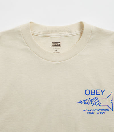 Obey Magic T-Shirt in Cream