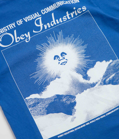 Obey Ministry T-Shirt in Pigment Electric Indigo