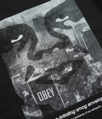 Obey NYC Smog T-Shirt - Black