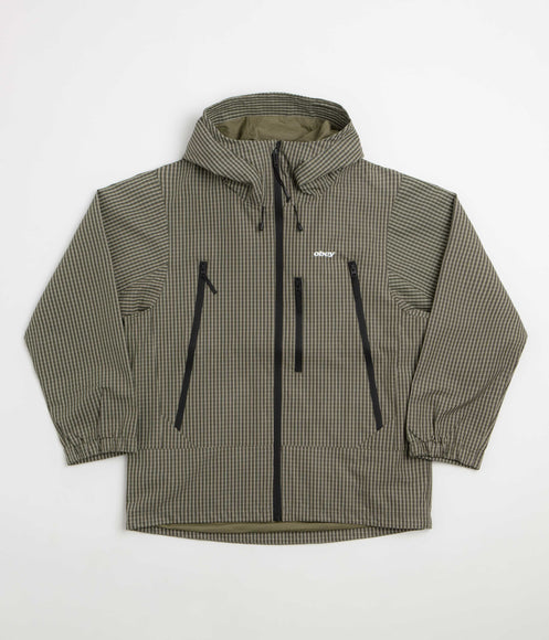 Obey Obsidian Jacket - Vetiver Plaid