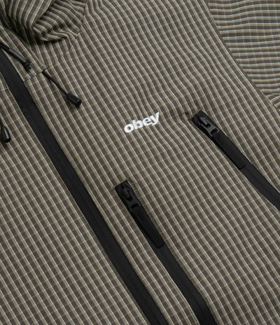 Obey Obsidian Jacket - Vetiver Plaid