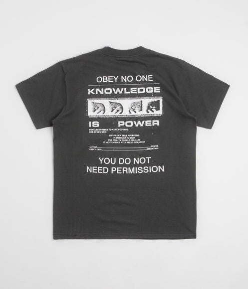 Obey Permission T-Shirt - Vintage Black