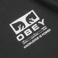 Obey Permission T-Shirt in Vintage Black thumbnail