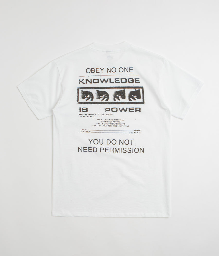 Obey Permission T-Shirt in White