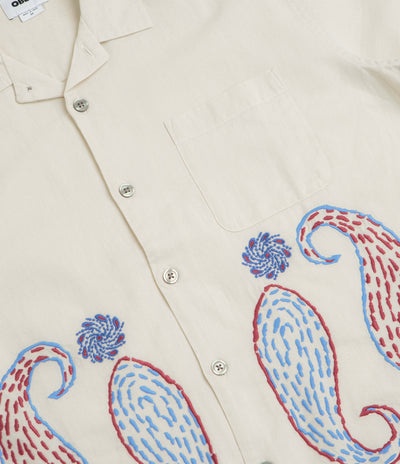 Obey Quentin Short Sleeve Shirt in Birch Multi