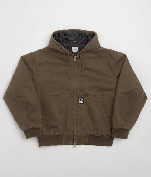 Obey Randy Zip Up Hoodie - Wren Faded Wash