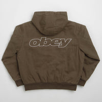 Obey Randy Zip Up Hoodie - Wren Faded Wash thumbnail