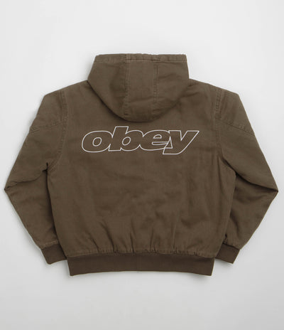 Obey Randy Zip Up Hoodie - Wren Faded Wash