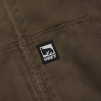 Obey Randy Zip Up Hoodie - Wren Faded Wash thumbnail