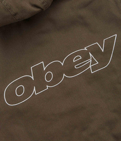 Obey Randy Zip Up Hoodie - Wren Faded Wash