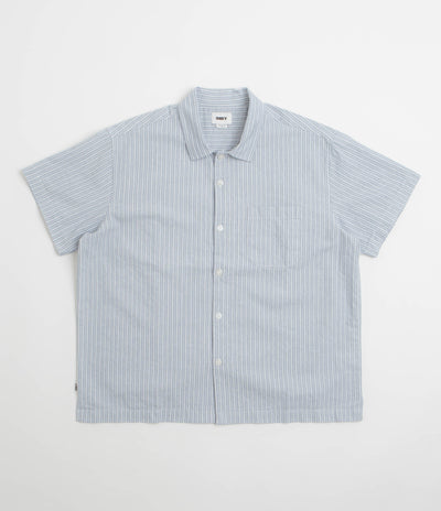 Obey Reducer Short Sleeve Shirt in Blue Fog Multi