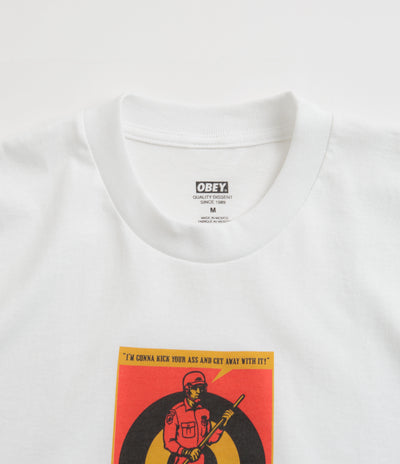Obey Riot Cop T-Shirt - White