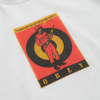 Obey Riot Cop T-Shirt - White thumbnail