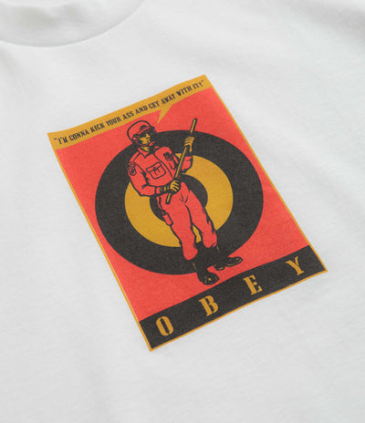 Obey Riot Cop T-Shirt - White