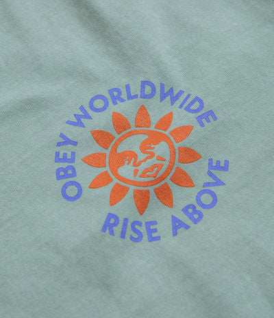 Obey Rise Above T-Shirt in Surf Spray
