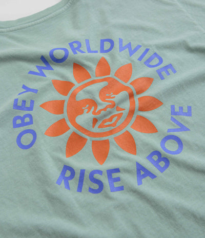 Obey Rise Above T-Shirt in Surf Spray
