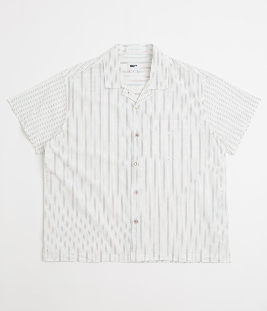 Obey Rizzo Short Sleeve Shirt in White Multi
