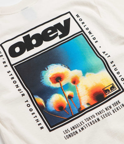Obey Stronger Together T-Shirt - Vintage White