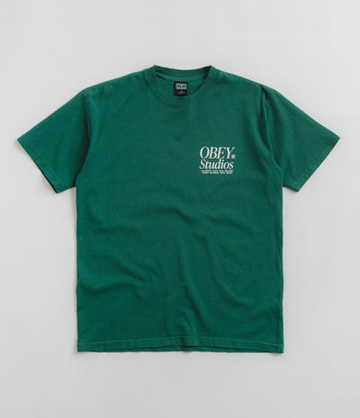 Obey Studios Icon T-Shirt in Adventure Green