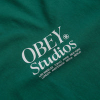 Obey Studios Icon T-Shirt in Adventure Green thumbnail