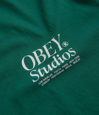 Obey Studios Icon T-Shirt in Adventure Green