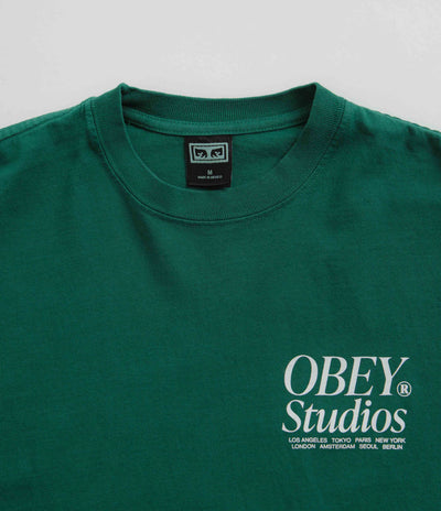 Obey Studios Icon T-Shirt in Adventure Green