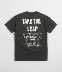 Obey Take The Leap T-Shirt in Vintage Black