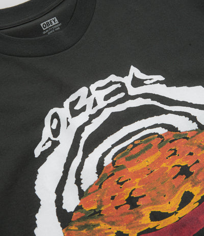Obey Take The Leap T-Shirt in Vintage Black