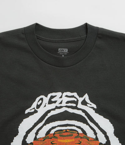 Obey Take The Leap T-Shirt in Vintage Black