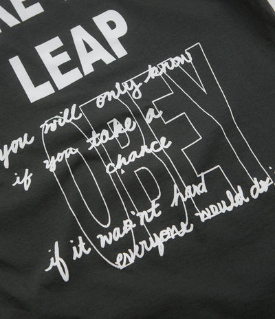 Obey Take The Leap T-Shirt in Vintage Black