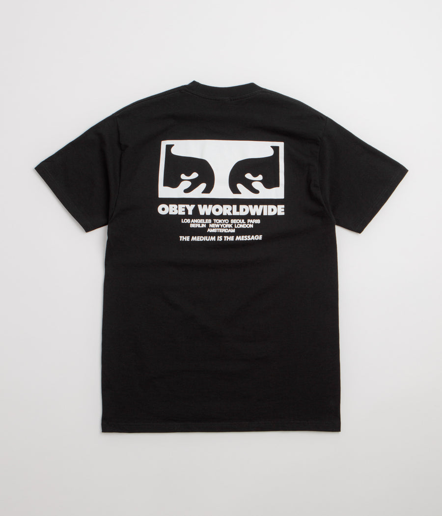 Obey The Medium Is the Message T-Shirt in Black