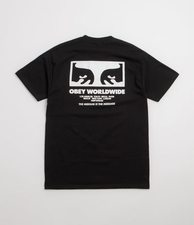 Obey The Medium Is the Message T-Shirt in Black