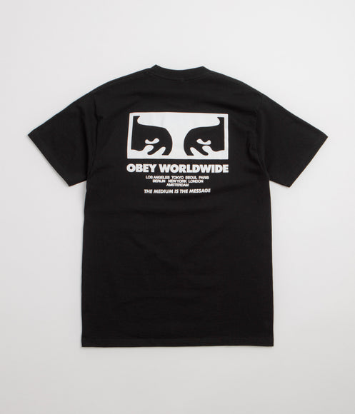 Obey The Medium Is the Message T-Shirt - Black