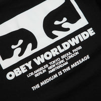 Obey The Medium Is the Message T-Shirt in Black thumbnail
