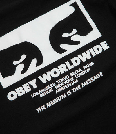 Obey The Medium Is the Message T-Shirt in Black