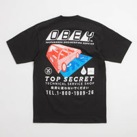 Obey Top Secret T-Shirt in Vintage Black thumbnail