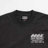 Obey Top Secret T-Shirt in Vintage Black thumbnail