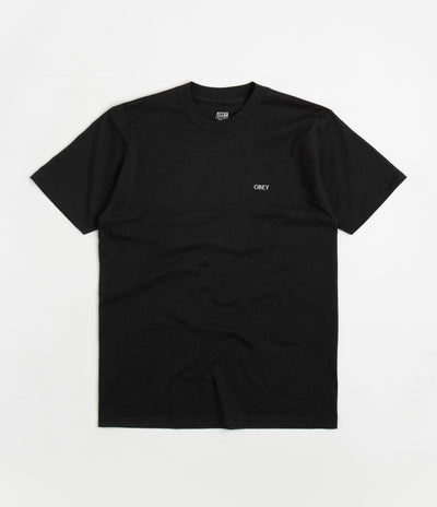 Obey Torn Icon Classic T-Shirt - Black | Flatspot