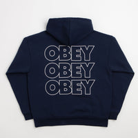 Obey Treble Hoodie - Pigment Blue thumbnail