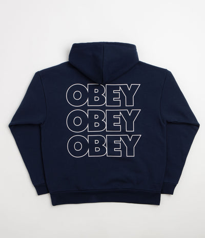 Obey Treble Hoodie - Pigment Blue