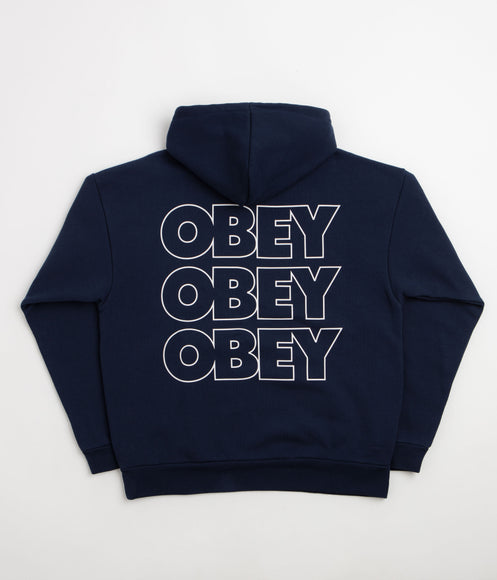 Obey Treble Hoodie - Pigment Blue