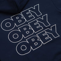 Obey Treble Hoodie - Pigment Blue thumbnail