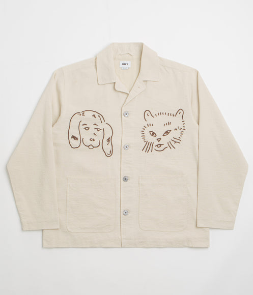 Obey Vesta Shirt Jacket - Egret