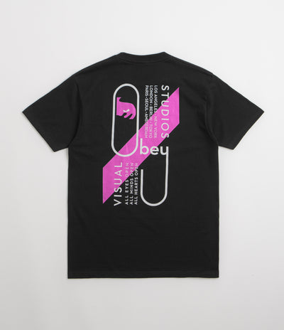 Obey Visual Studios T-Shirt in Black