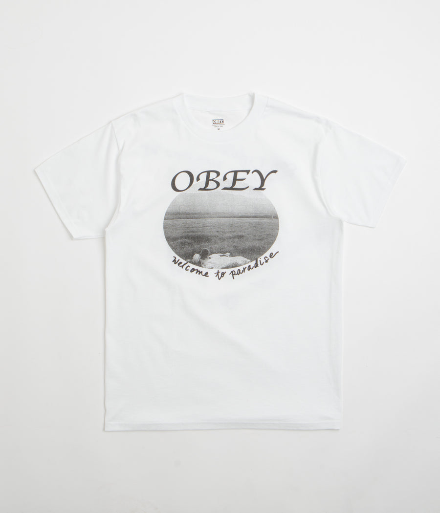 Obey Welcome To Paradise T-Shirt in White