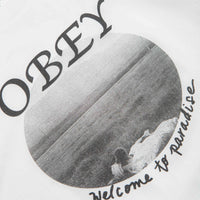 Obey Welcome To Paradise T-Shirt in White thumbnail