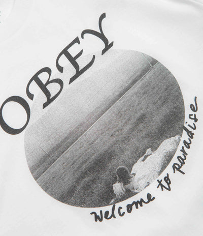 Obey Welcome To Paradise T-Shirt in White