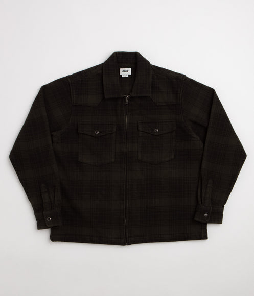 Obey Willie Zip Up Shirt Jacket - Rosin Multi